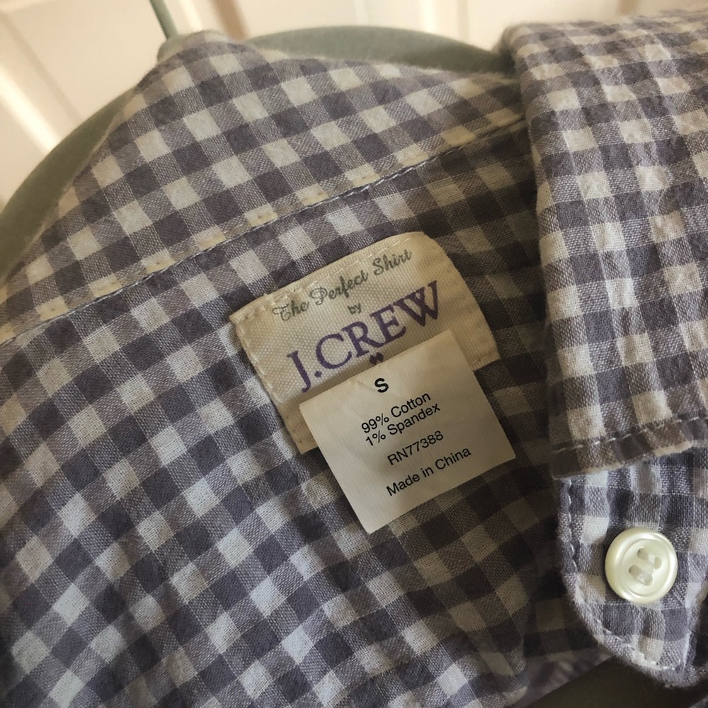 Jcrew Light Purple Gingham Button Down - image 3